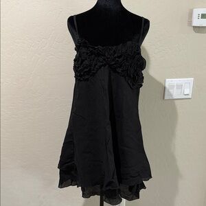TACH Black Ruffle Mini Dress